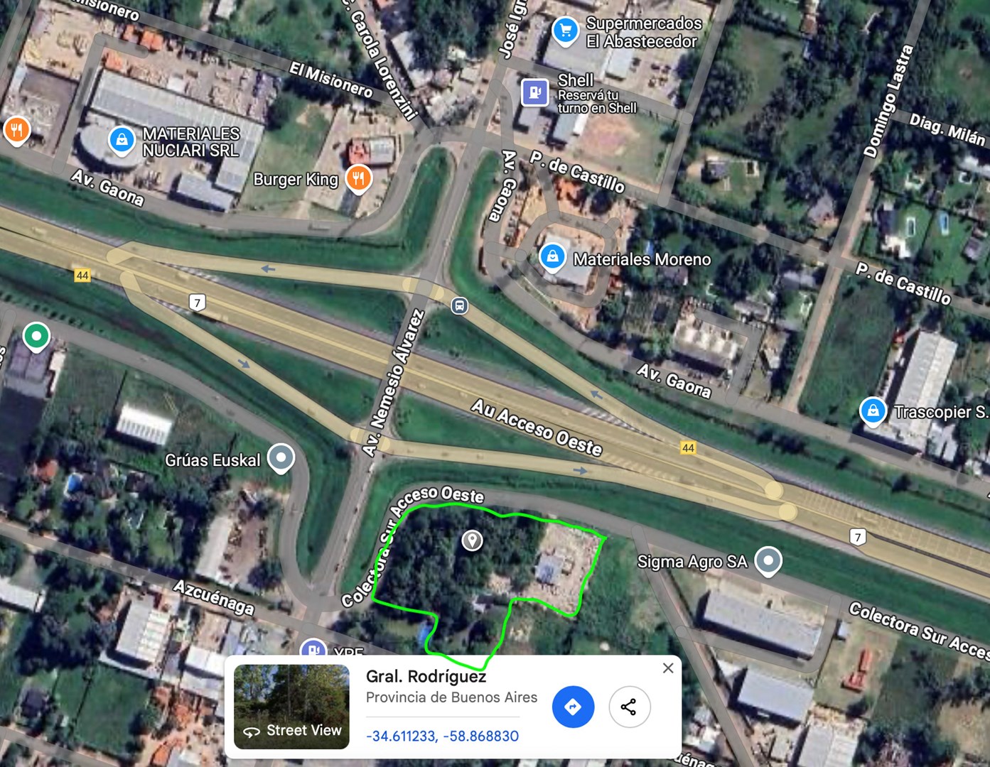 Acceso Oeste KM 44 44000