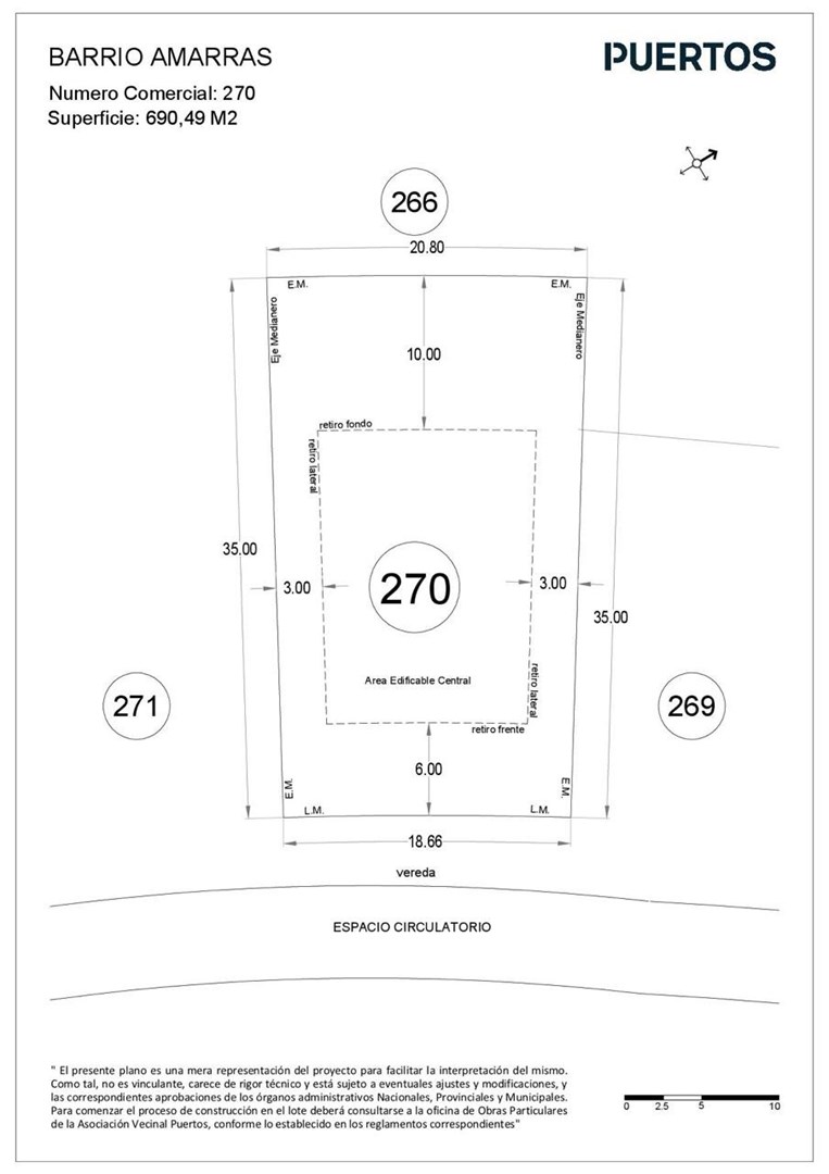 LOTE Barrio Amarras, Puertos , Escobar