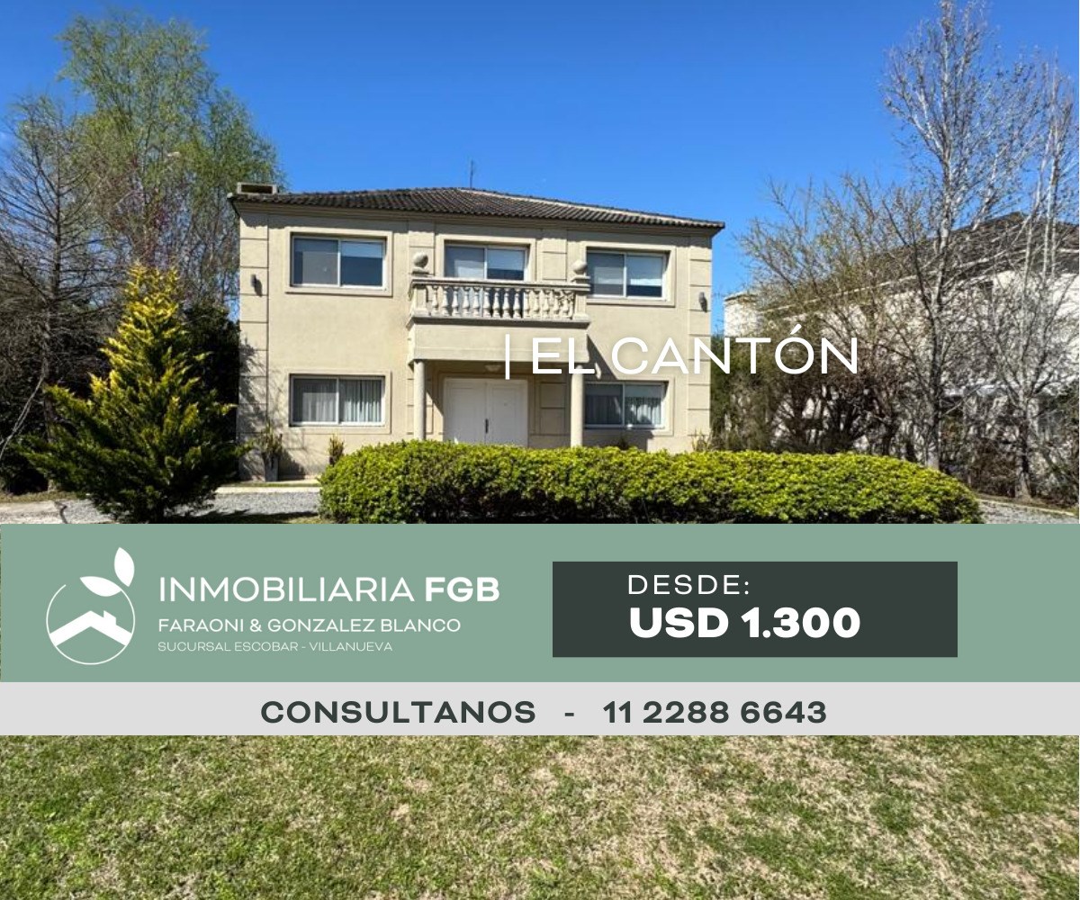 ALQULER ANUAL EL CANTON