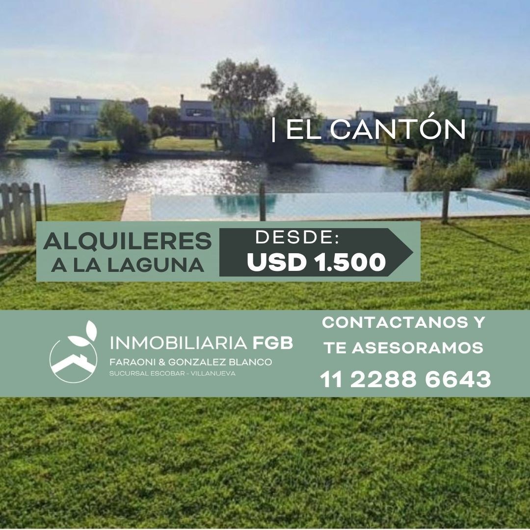 ALQUILERES A LA LAGUNA DESDE 1.500USD CON O SIN MUEBLES - CONSULTANOS!