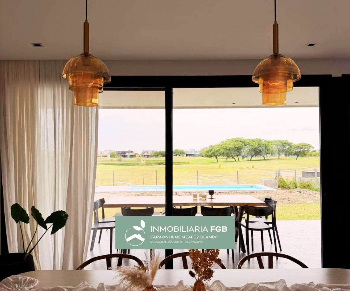 CASA AL GOLF  EN VENTA | EL CANTÓN, ESCOBAR | 3 DORMITORIOS | PILETA | ESCRITORIO | GARAGE CUBIERTO 0