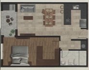 Planta 2 ambientes