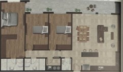 Planta 4 ambientes