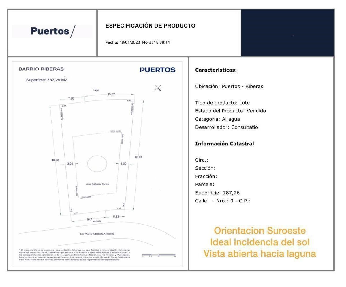 Terreno - Lote en Riberas — foto 4