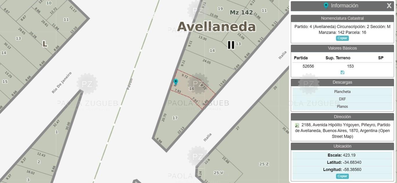 Av hipolito Yrigoyen 2200