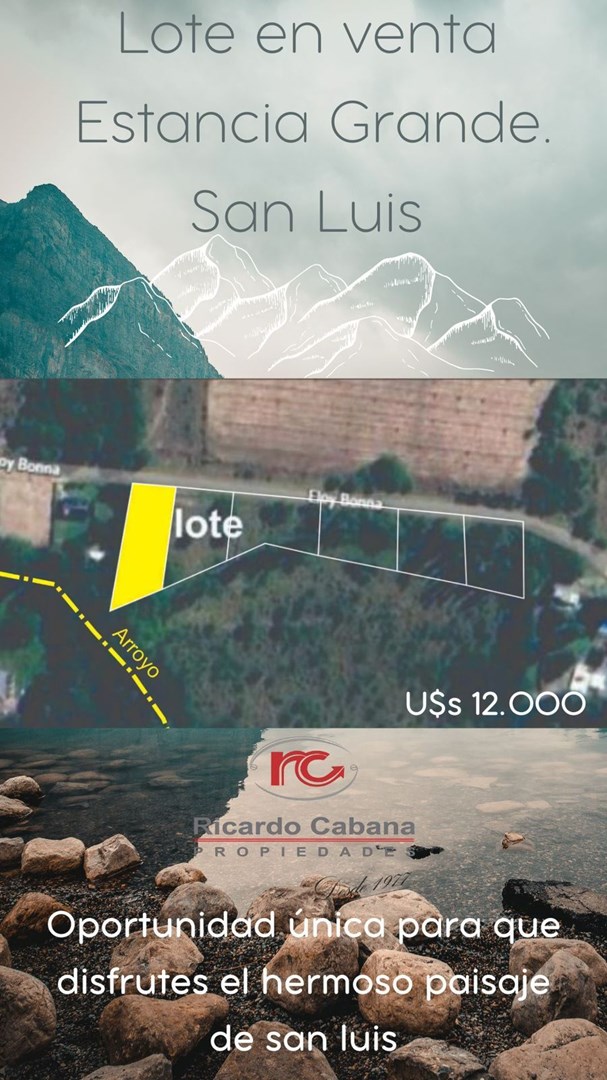 Lote en venta en Estancia Grande. San Luis