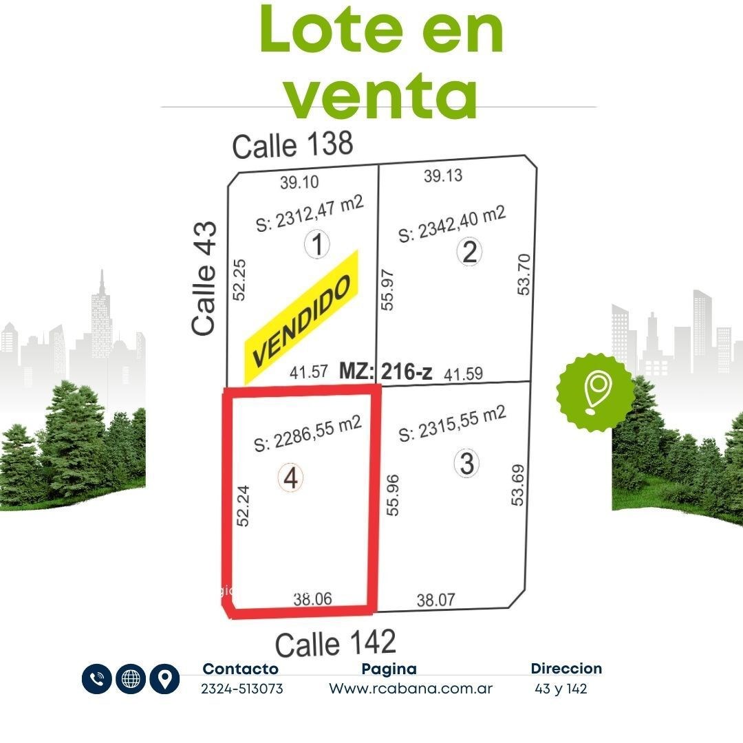 VENTA DE LOTE 43 y 142