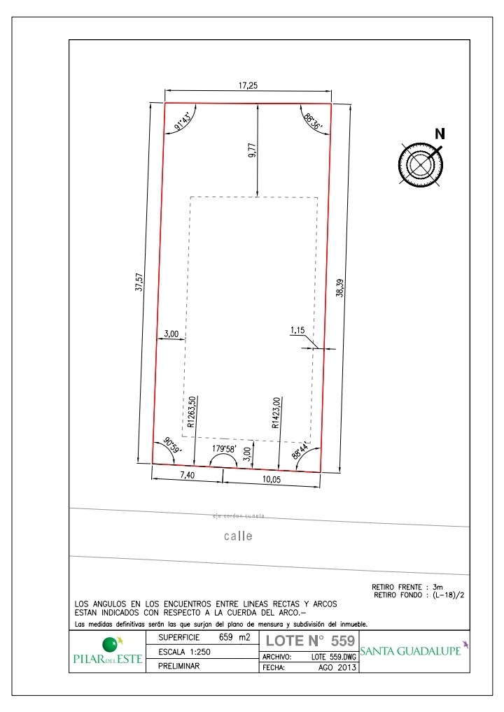 Santa Guadalupe, Pilar del Este, Pilar 0