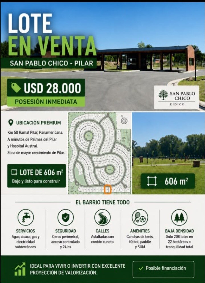 Colombia  Pte Derqui - BARRIO PRIVADO SAN PABLO CHICO 200