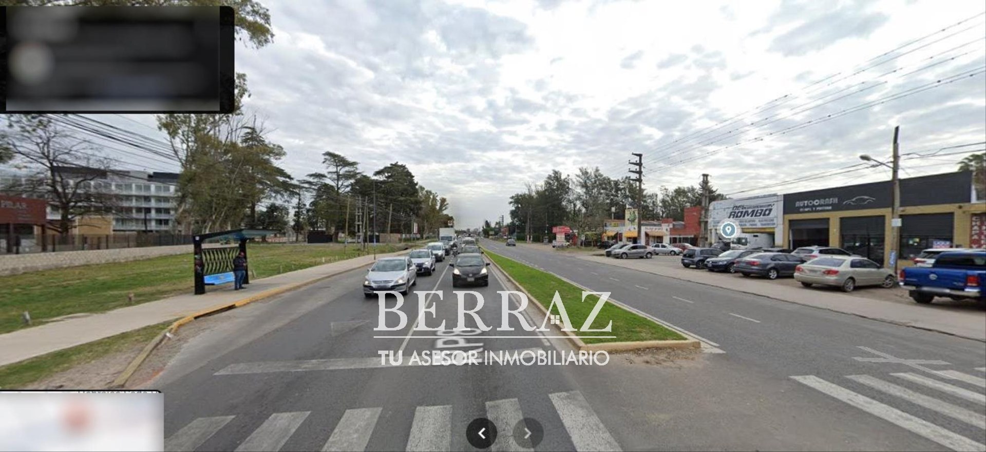 Lote venta de 1075 m2 sobre Ruta 8 km a la altura del km 52 de Pilar
