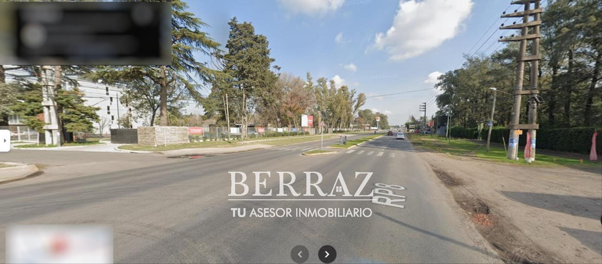 Lote venta de 1075 m2 sobre Ruta 8 km a la altura del km 52 de Pilar
